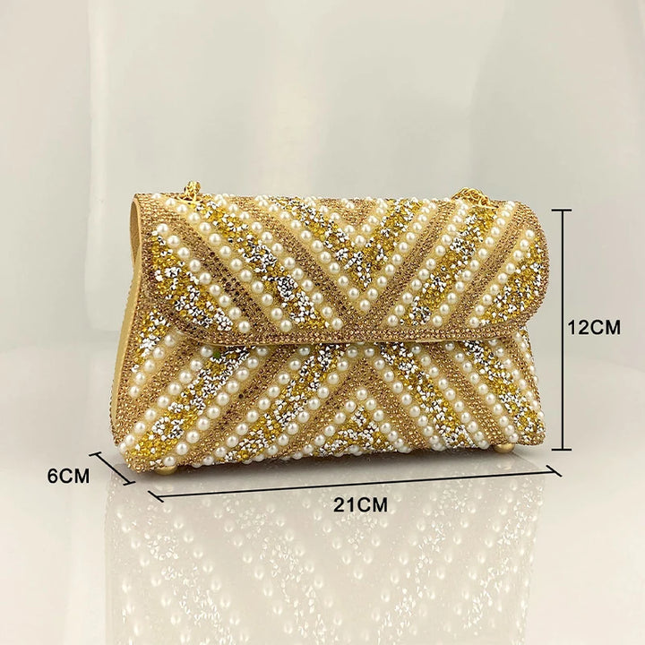 Elegant Inlaid Diamond Handbag