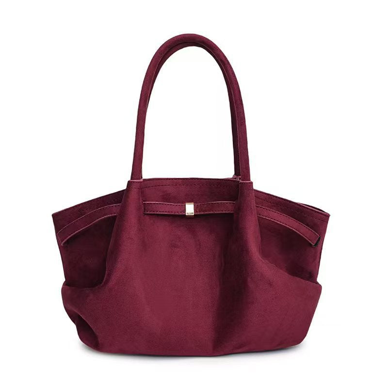Chic Retro Suede Handbag