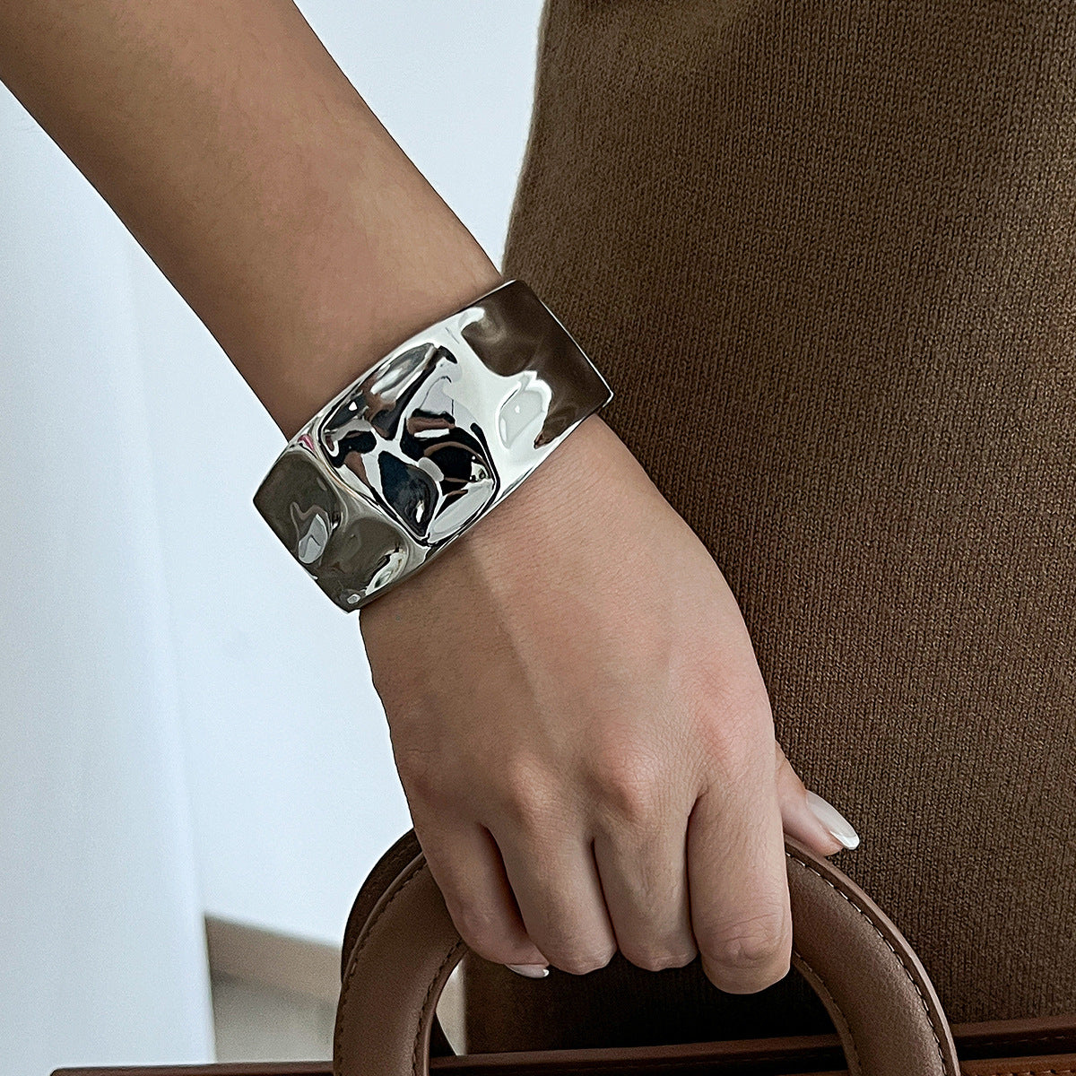 Fashion Round Wide Cuff Bracelet