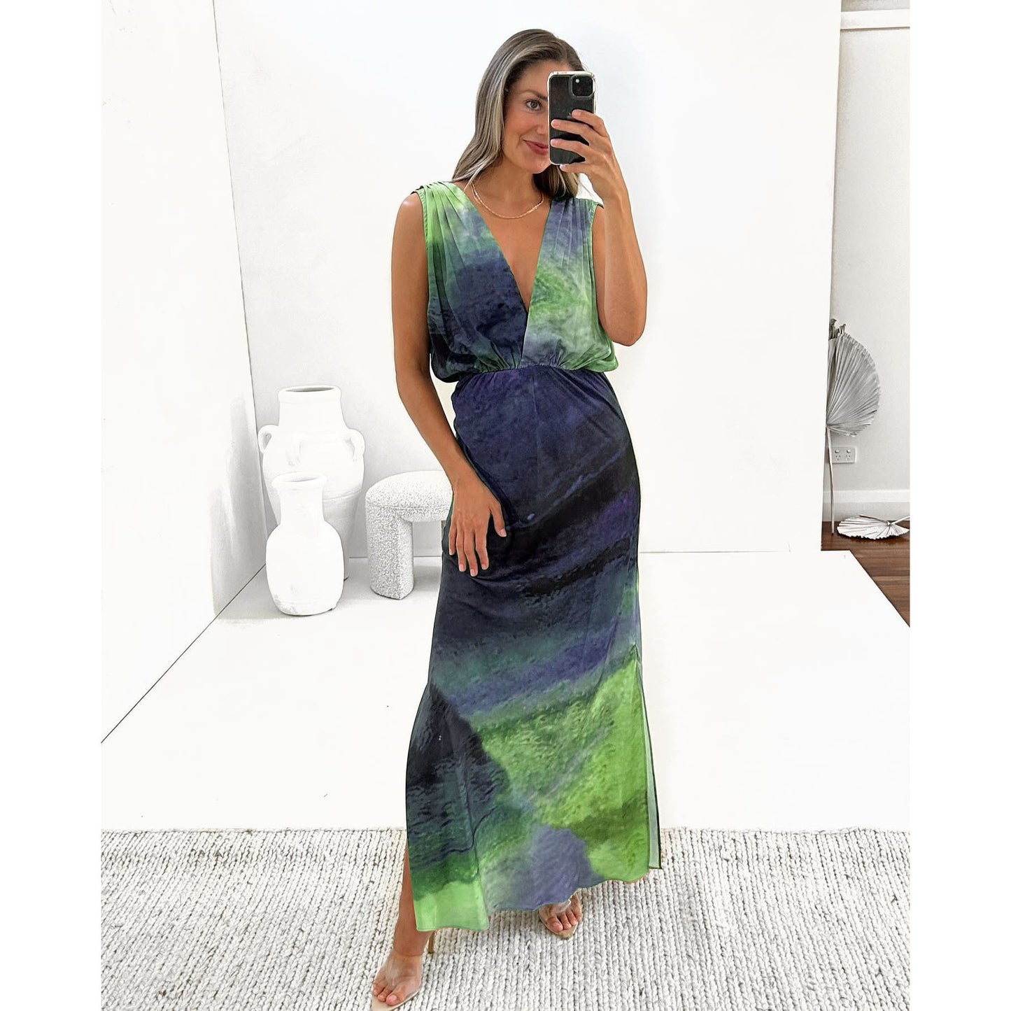 Backless Flowy Vacation Dress