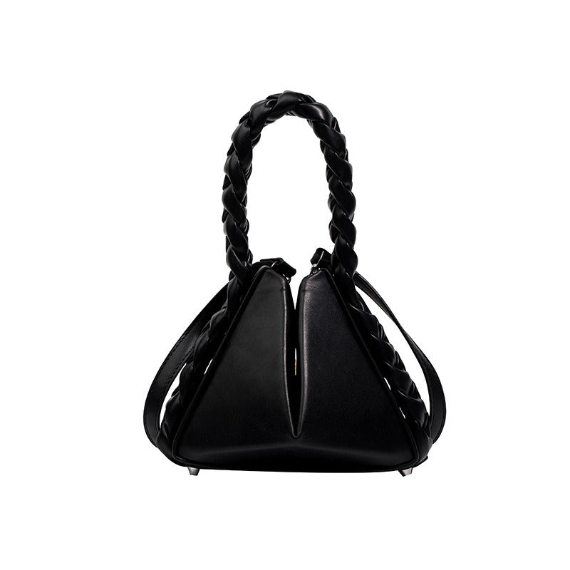 Geometric Twisted Handle Bag