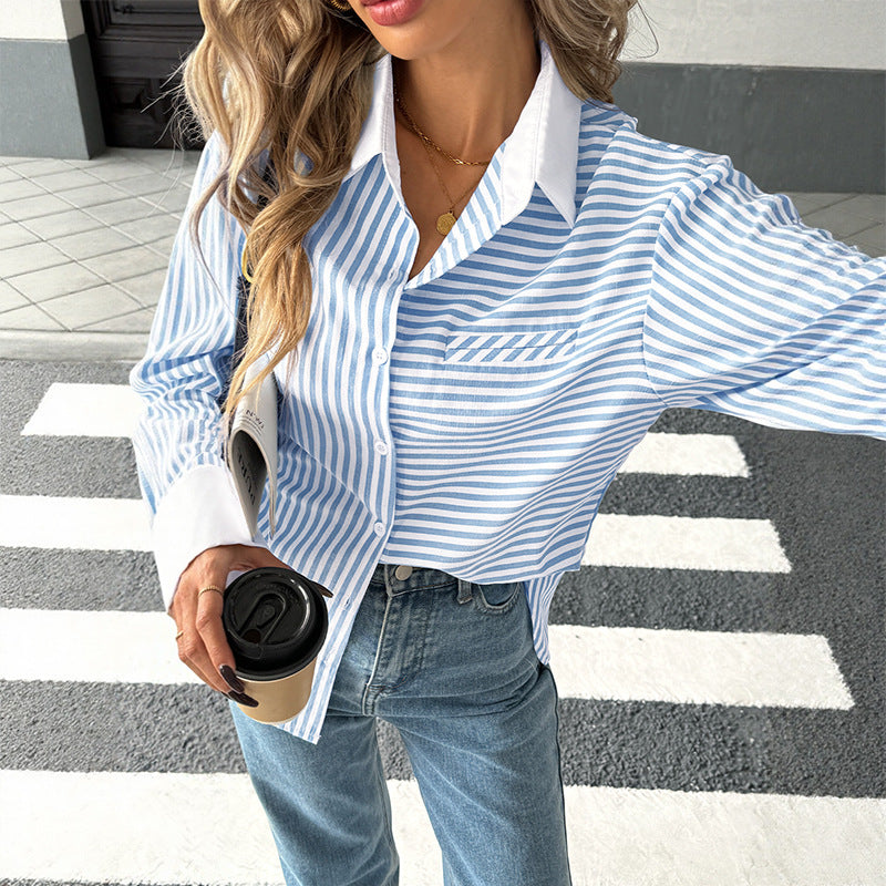 Soft Blue Fashion Shirt