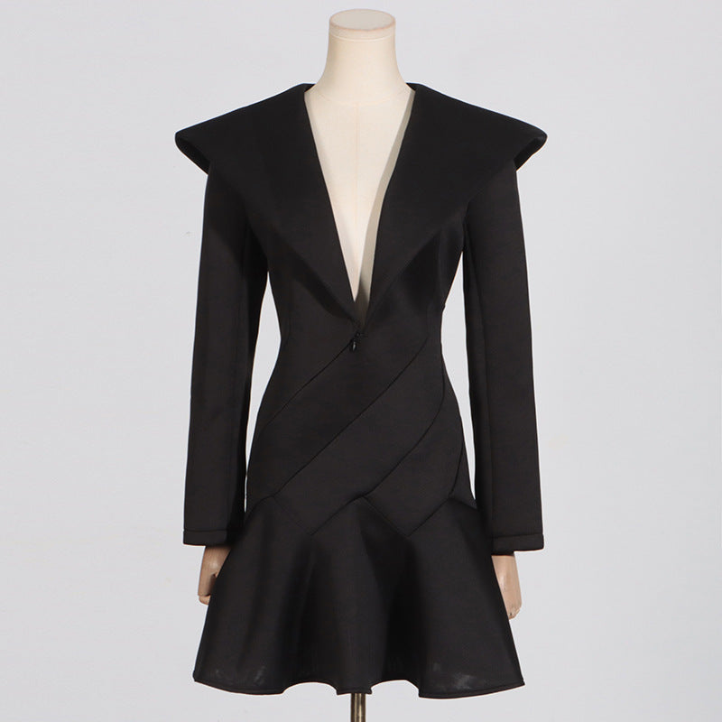 Fresh Style Solid Color Dress