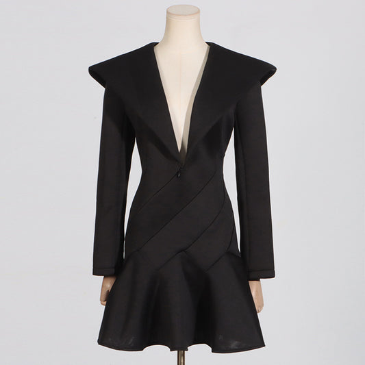 Fresh Style Solid Color Dress