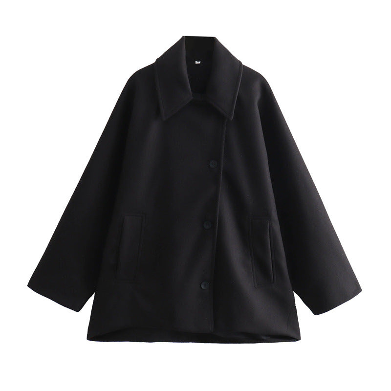 Everyday Luxe Khaki Lapel Jacket