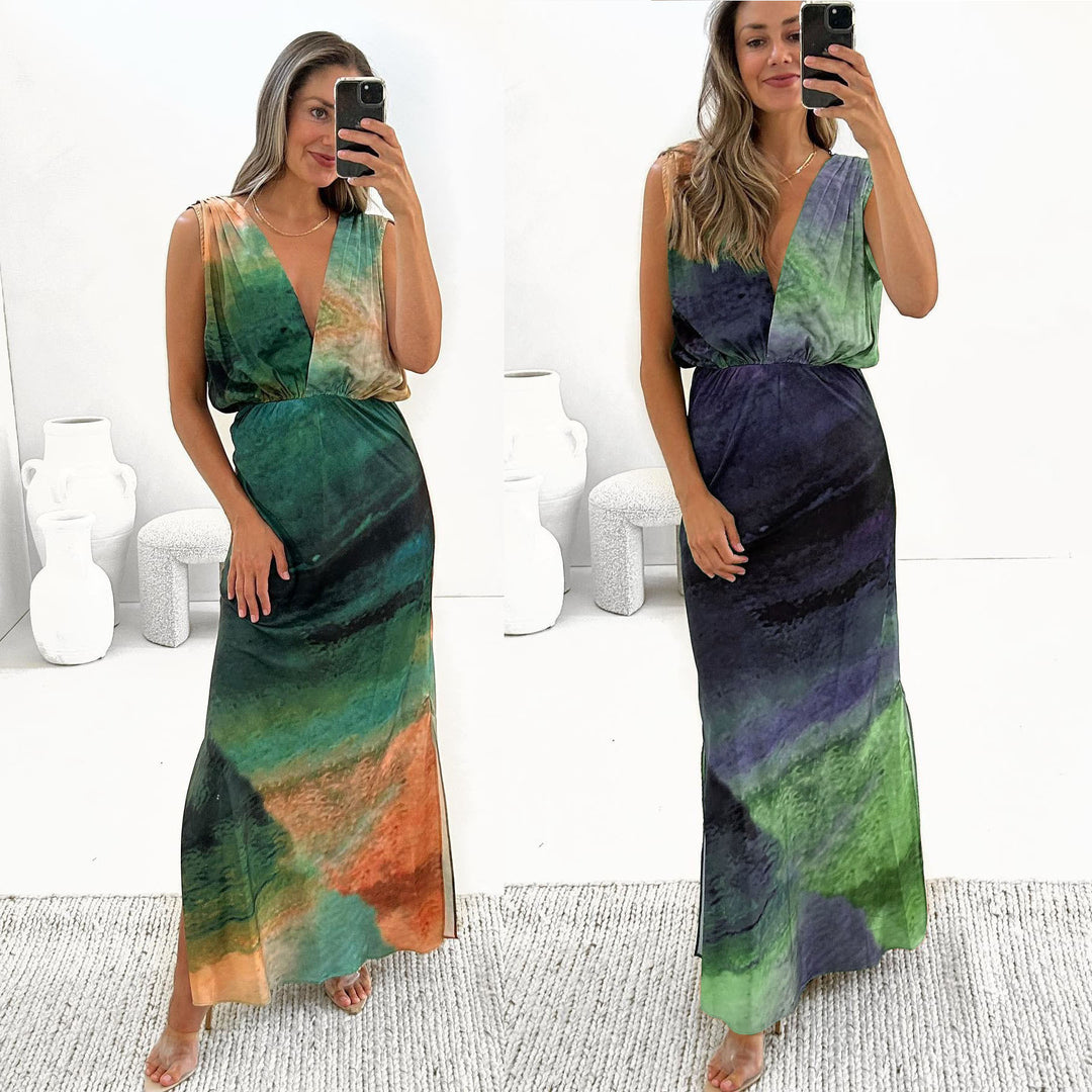 Backless Flowy Vacation Dress