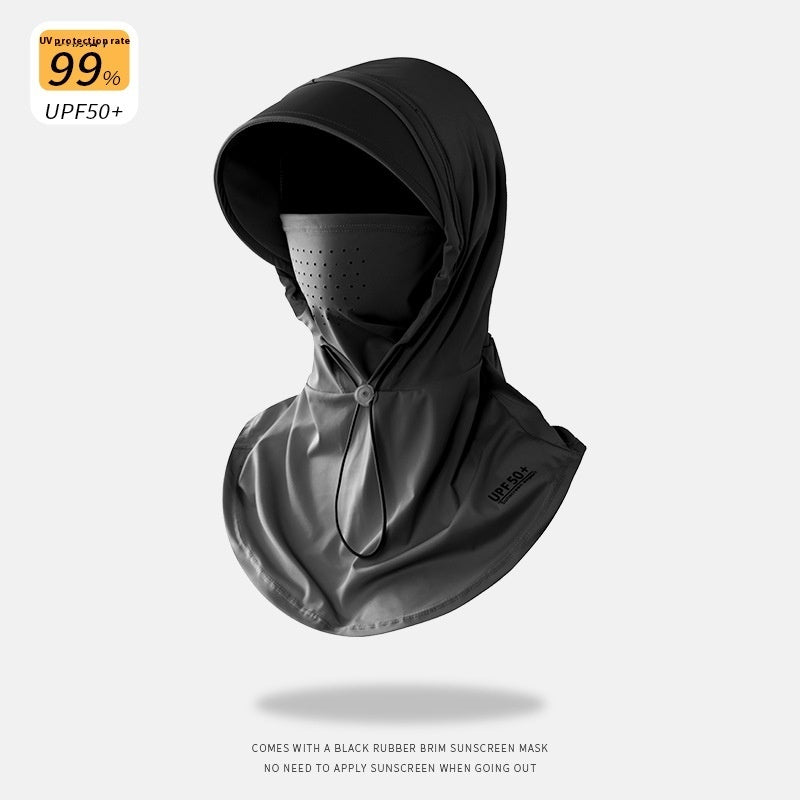 Cycling Sun Mask Hat Integrated Neck Protection For Women Summer