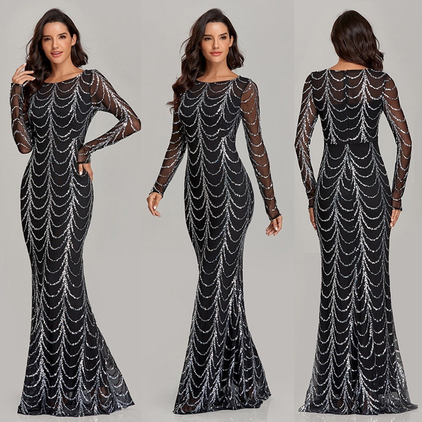 Elegant Sequin Party Dress