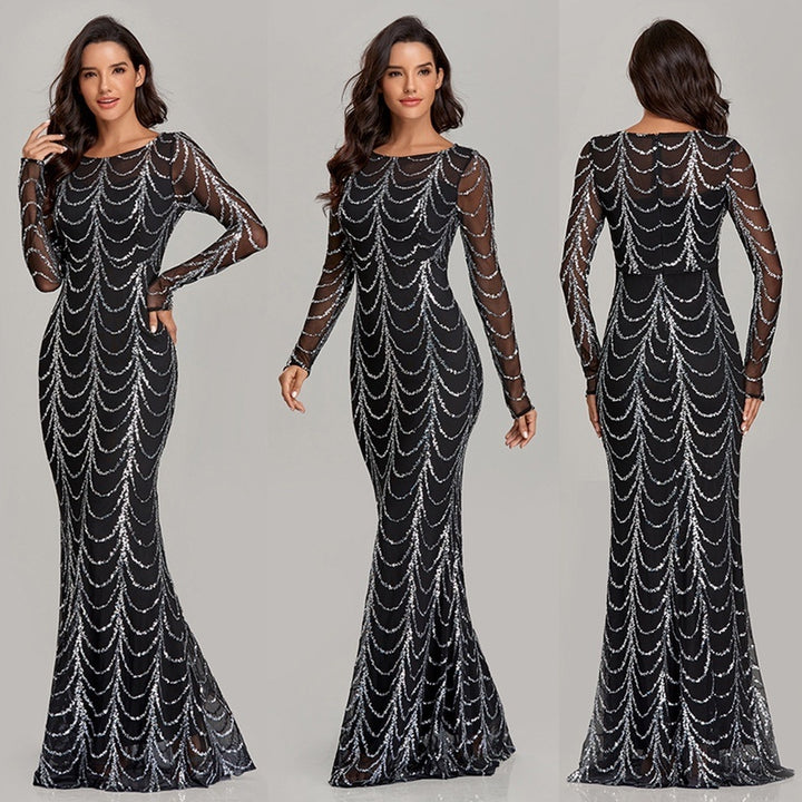 Elegant Sequin Party Dress