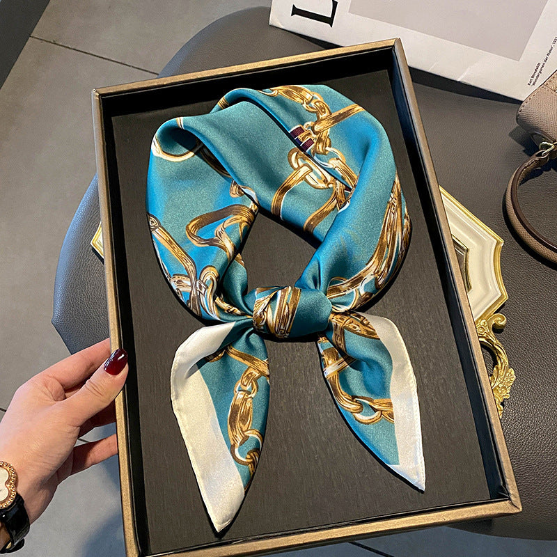 Stewardess Neck Protection Business Wear Matching Shirt Thin Scarf