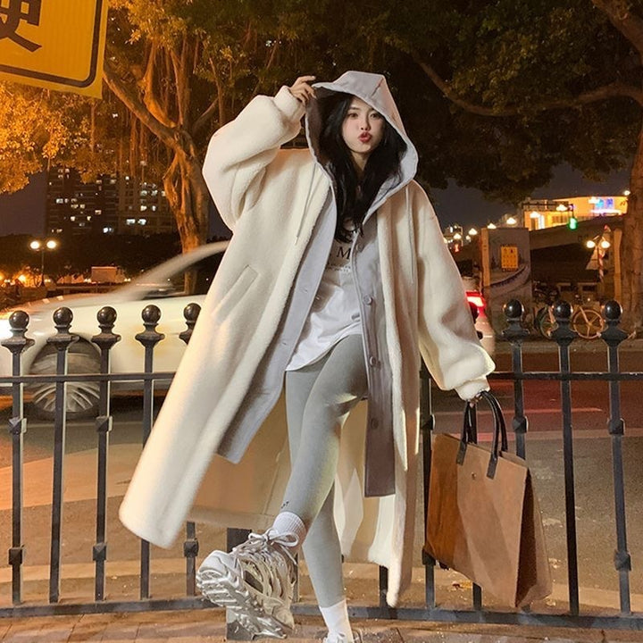 Chic Loose Lambswool Jacket