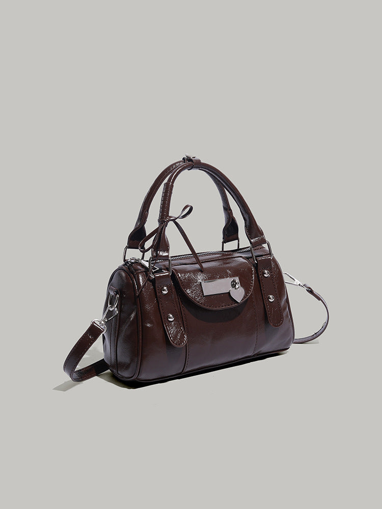 Sweet Cool Love Heart Bow Tie Handbag Female Niche