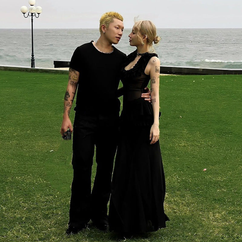 Slimming See-through Pullover Vest T-shirt