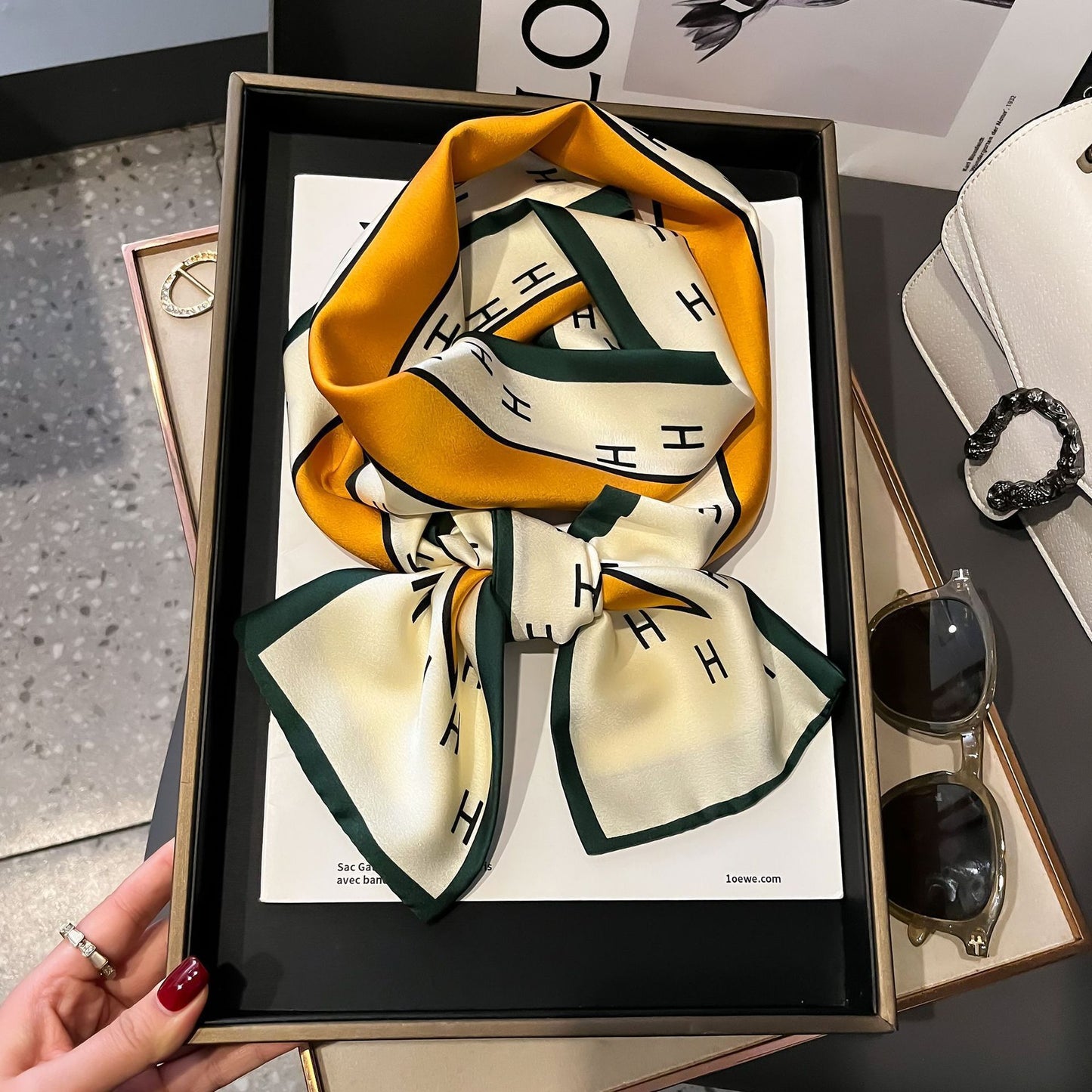 Fashion Silk High-grade Shawl Scarf