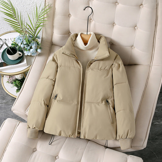 Thickened Cotton Clothing Cotton Coat Women's Korean-style Loose Lapel
