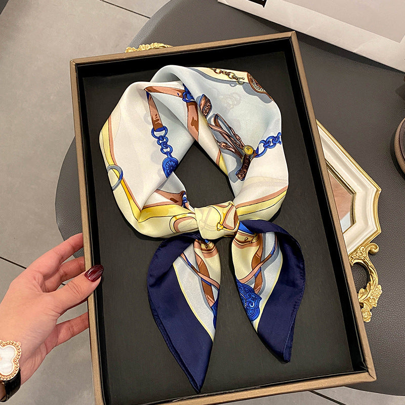 Stewardess Neck Protection Business Wear Matching Shirt Thin Scarf