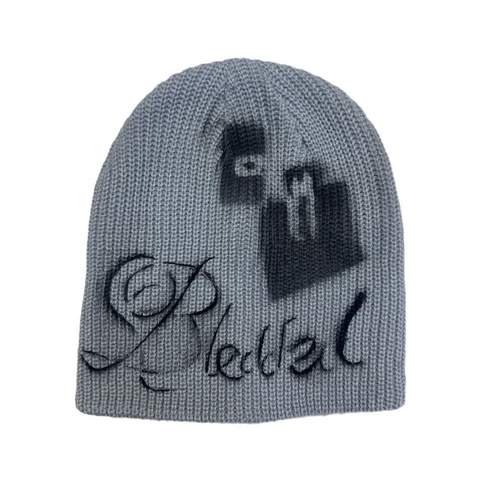 Street Style Letters Pile Heap Cap Beanie Hat Female Autumn And Winter Street