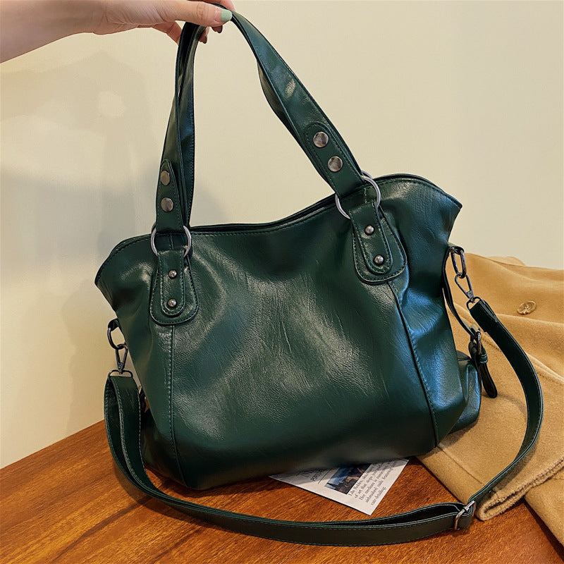 Casual Crossbody Bucket Tote