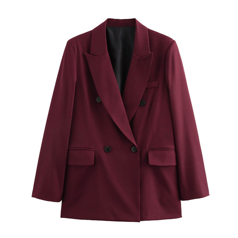 Refined Edge Loose Fit Lapel Suit Jacket