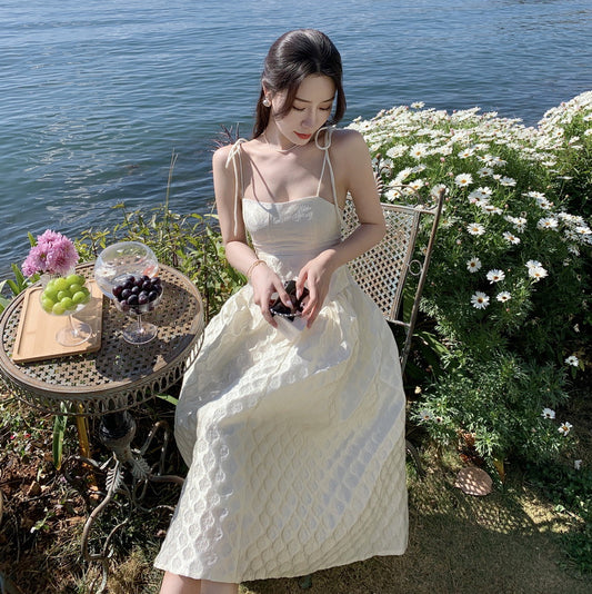 Elegant Summer Jacquard Dress