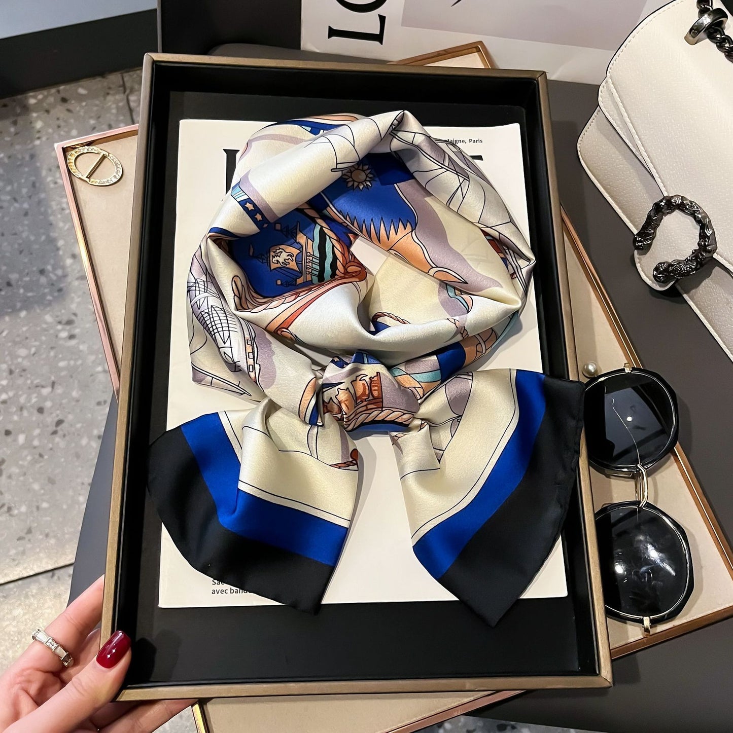 Fashion Silk High-grade Shawl Scarf