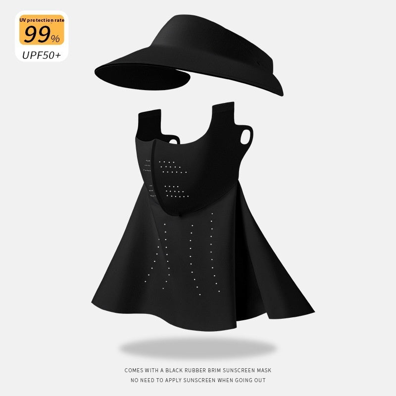 Air Top Sun Hat Women's UV Protection Summer Face Mask Face Mask