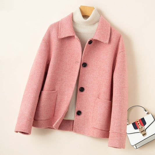 Small Loose Oversized Woolen Coat