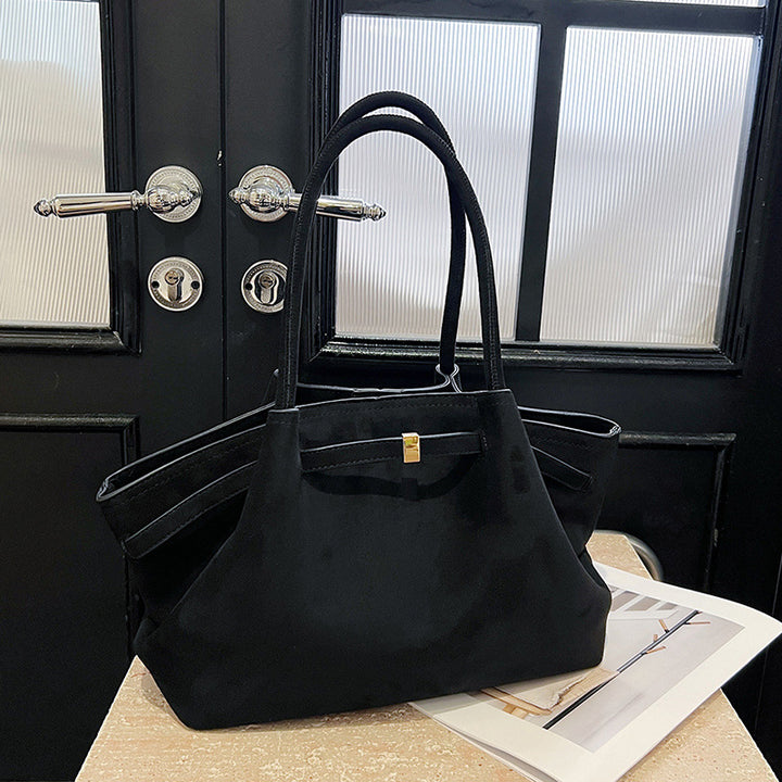 Chic Retro Suede Handbag