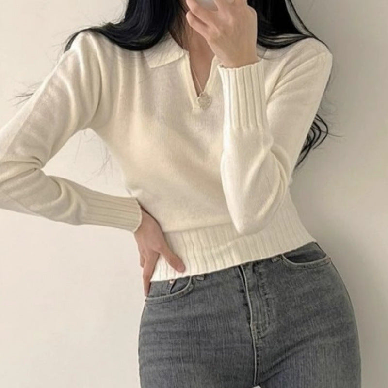Women's Gentle Milk Bottoming Sweater