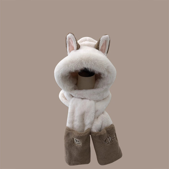 Winter Female Warm Cartoon Ear Protection Plush Bonnet