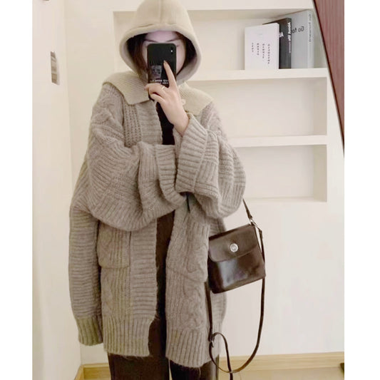 Loose Sweater Cardigan Coat For Women