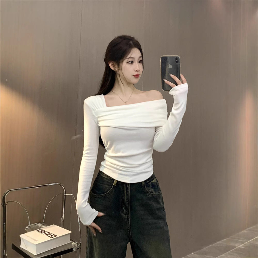 Pure Hot Girl De Long-sleeved Bottoming Shirt