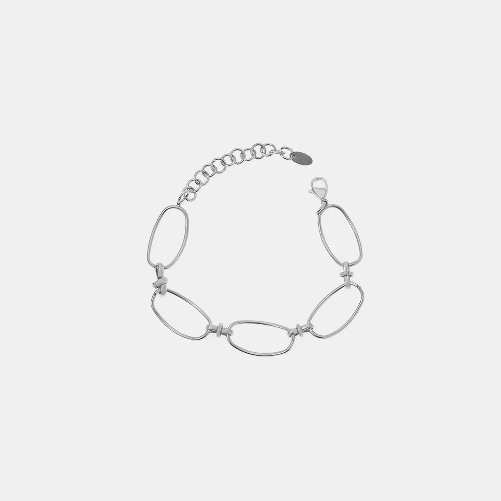 Gold & Silver Titanium Steel Chain Bracelet