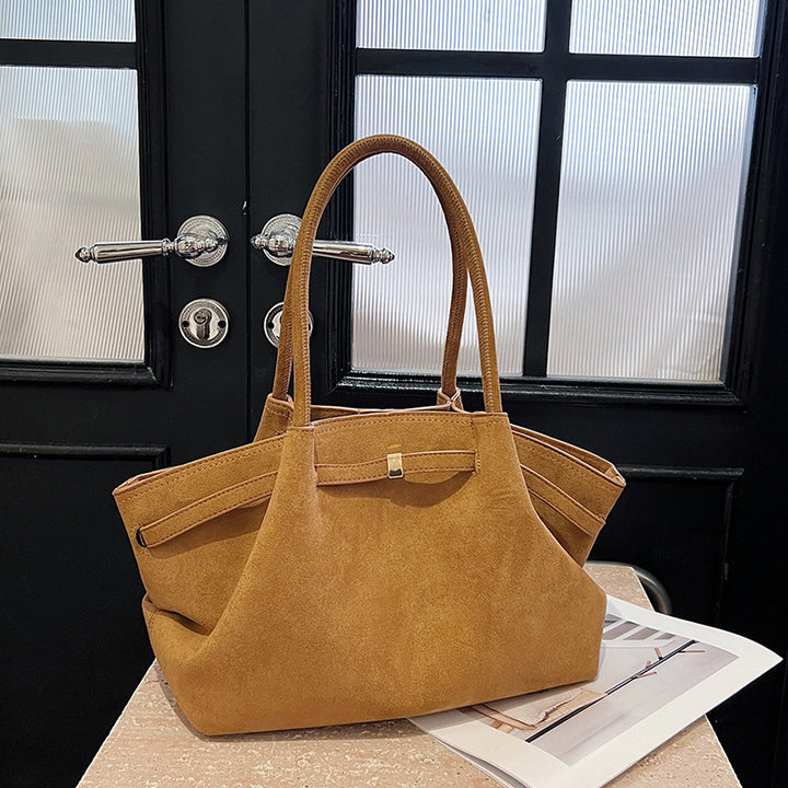 Chic Retro Suede Handbag