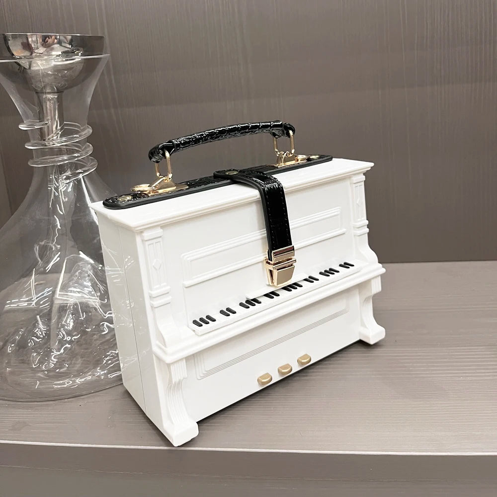 Elegant Piano Top Handle Bag