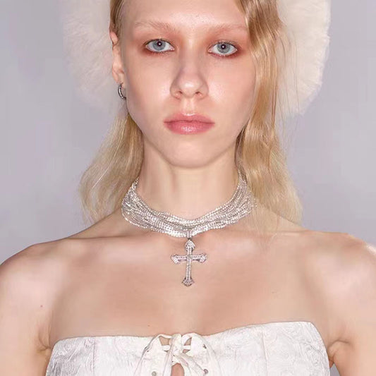 Elegant Multi-Layer Diamond Necklace