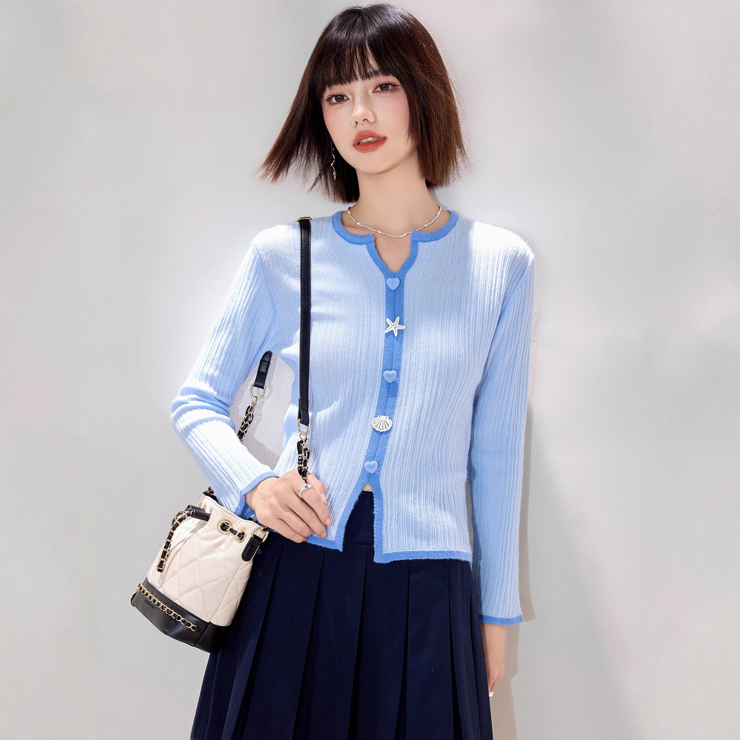 Chic Knit Cardigan Layering Top