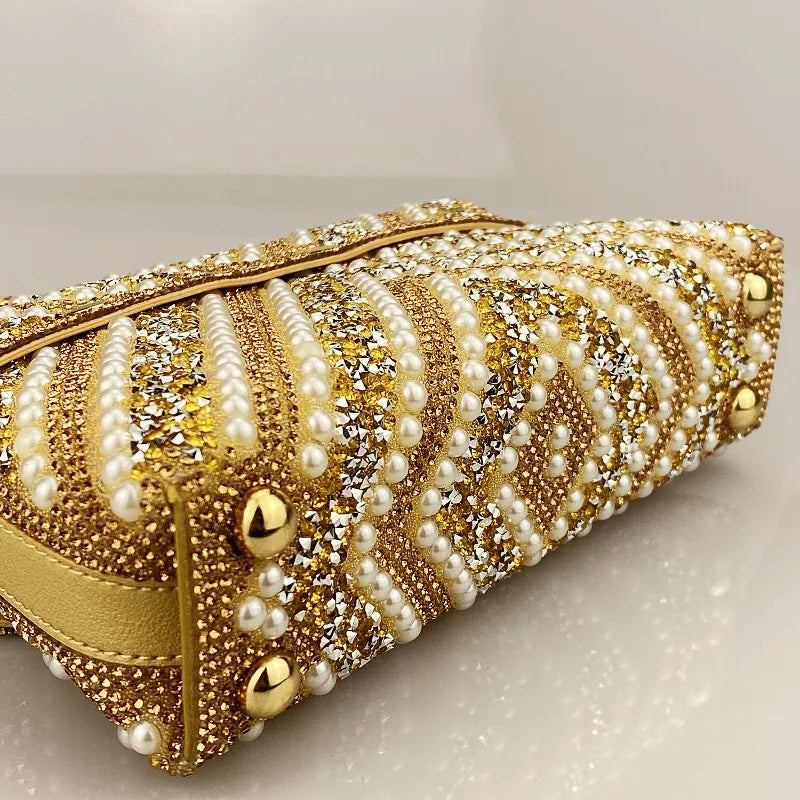 Elegant Inlaid Diamond Handbag