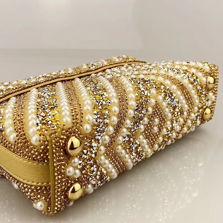 Elegant Inlaid Diamond Handbag