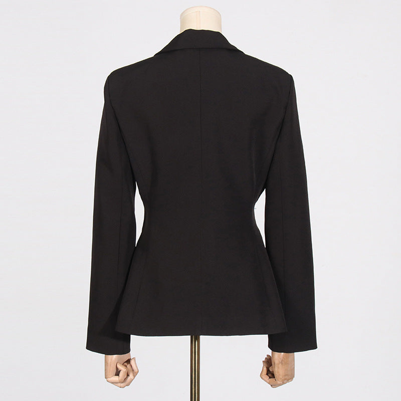 Elegant Slim Fit Deep V-neck Suit Jacket