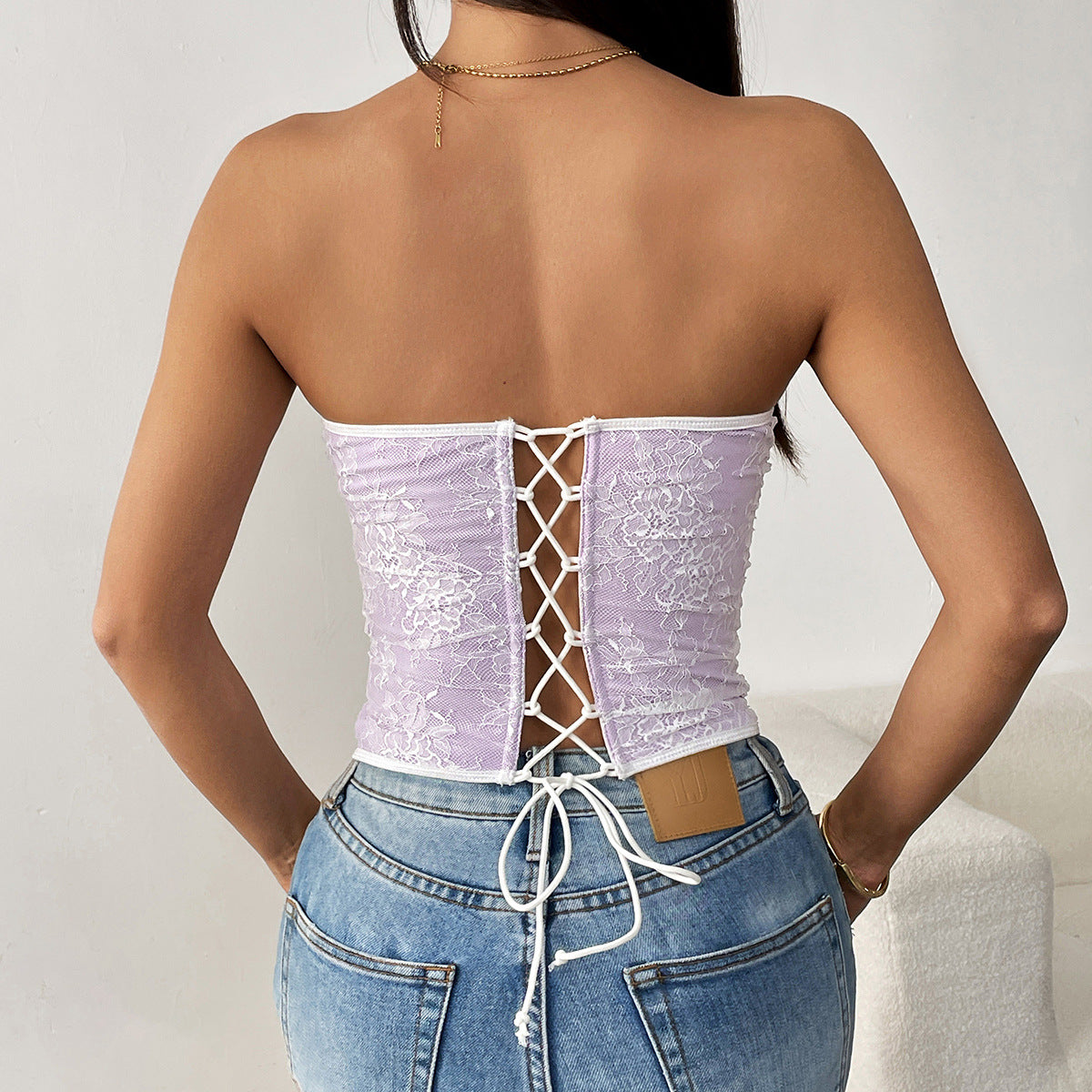 French Lace Tube Top