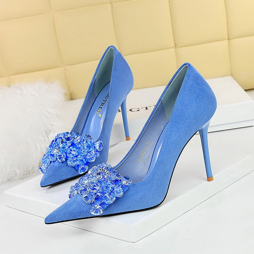 Elegant Suede Stilettos heels