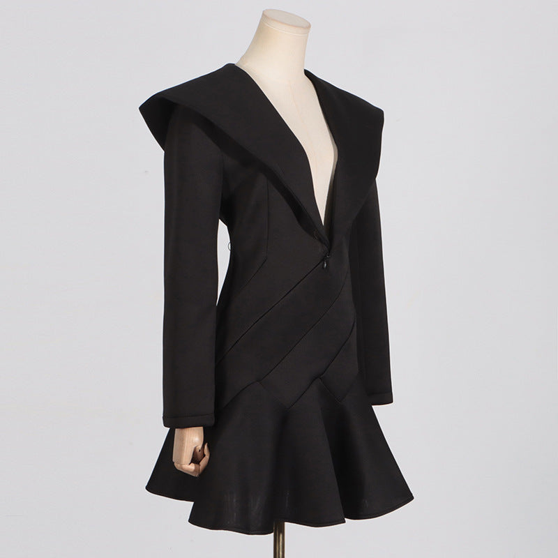 Fresh Style Solid Color Dress