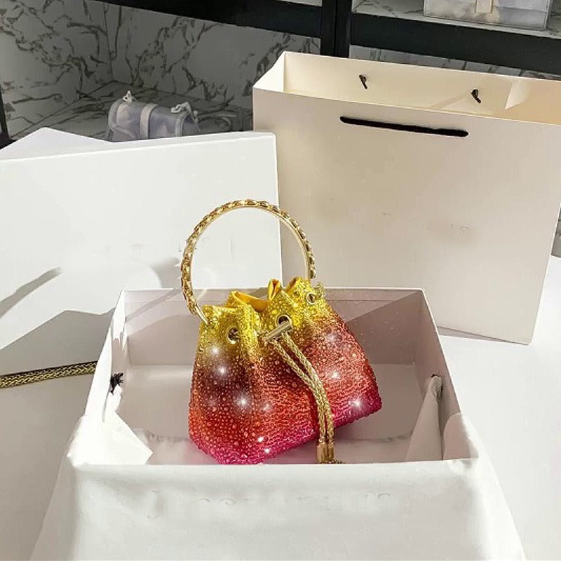 Hot diamond bucket bag