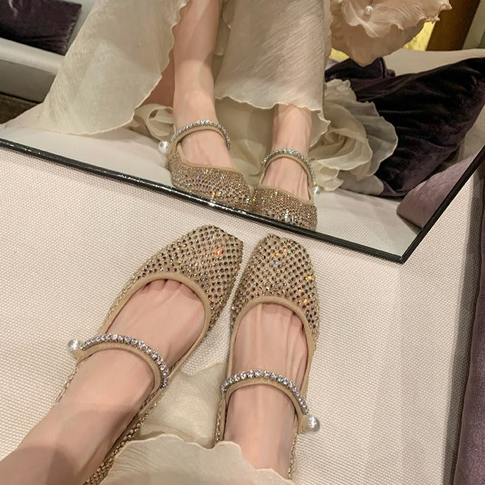 Chic Embellished Mary Janes Shoes