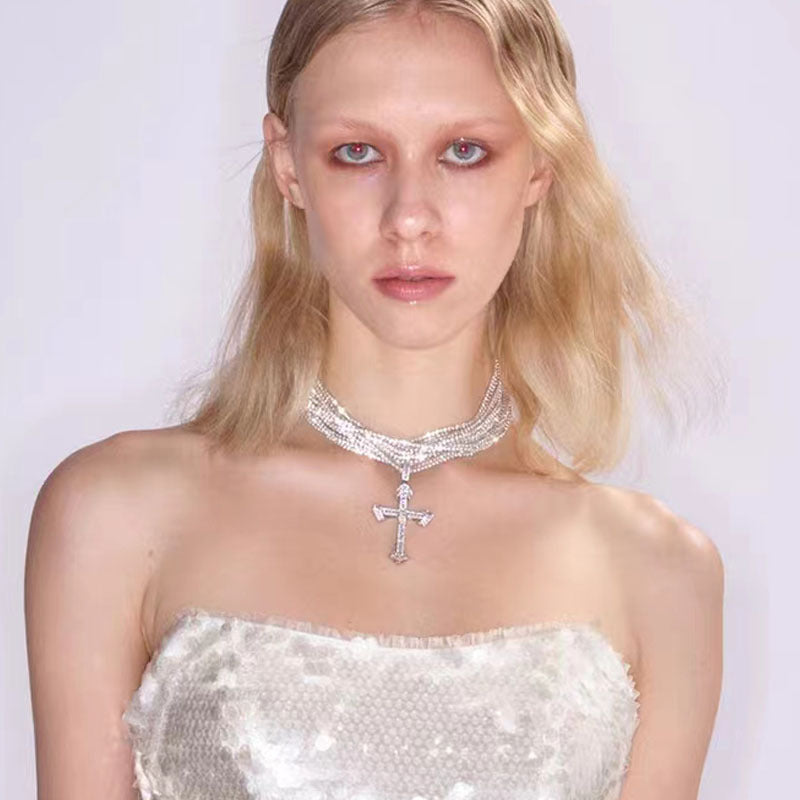 Elegant Multi-Layer Diamond Necklace