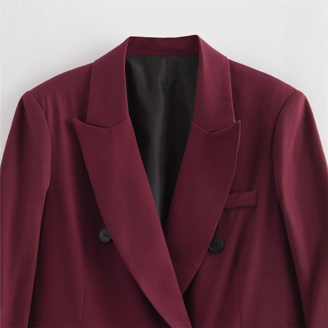 Refined Edge Loose Fit Lapel Suit Jacket