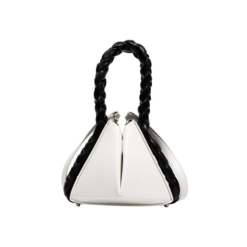 Geometric Twisted Handle Bag