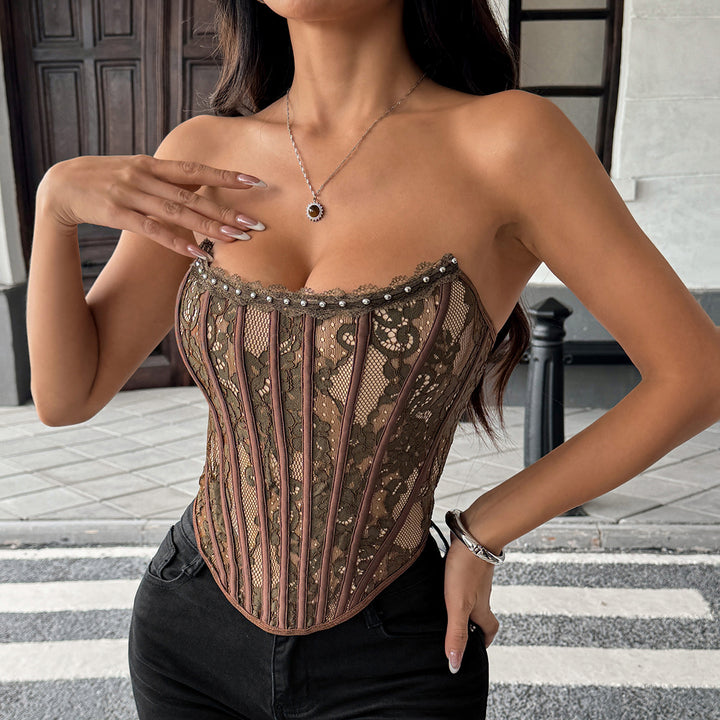 Floral Lace Wrap Top