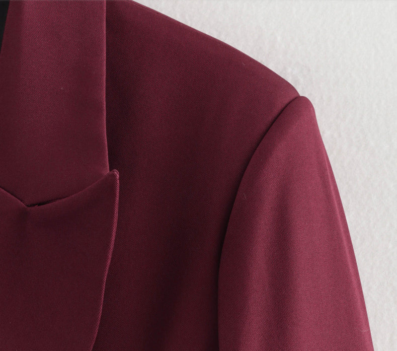 Refined Edge Loose Fit Lapel Suit Jacket